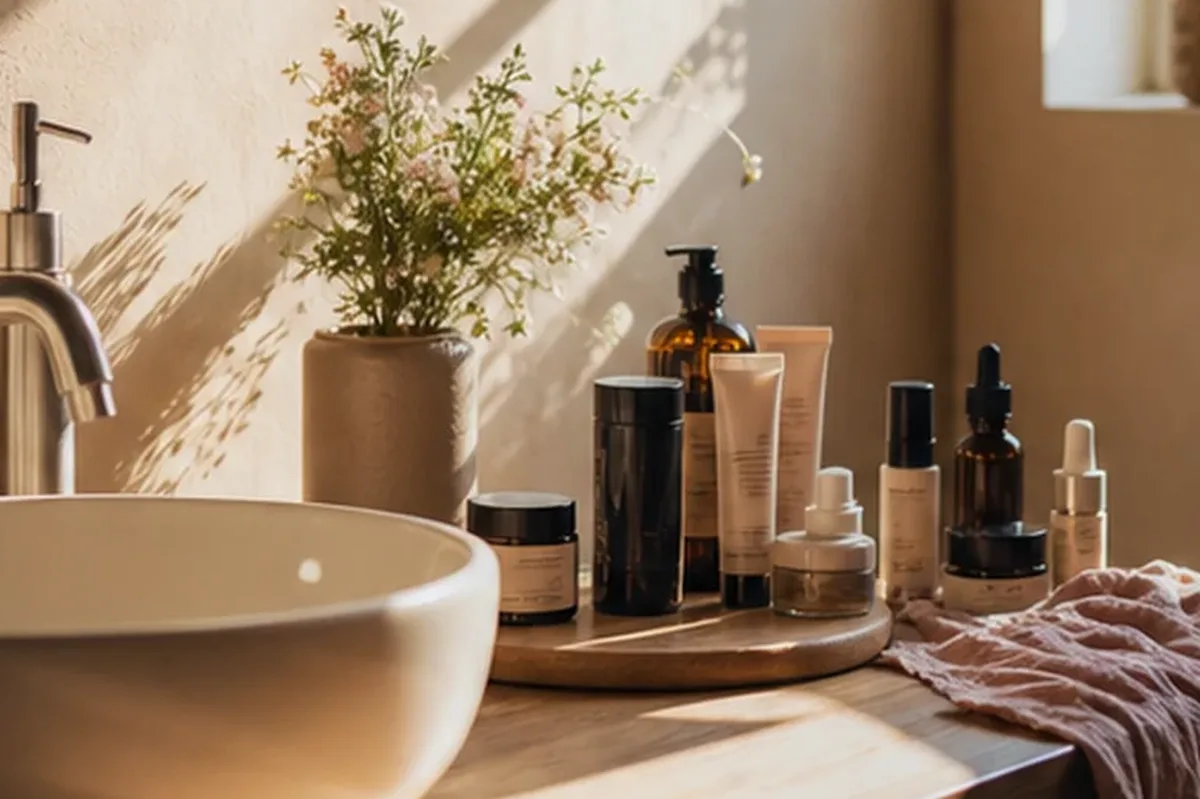 Redaktionelle Detailaufnahme zur Orientierung bei Vitamin-C-Serum für Mischhaut