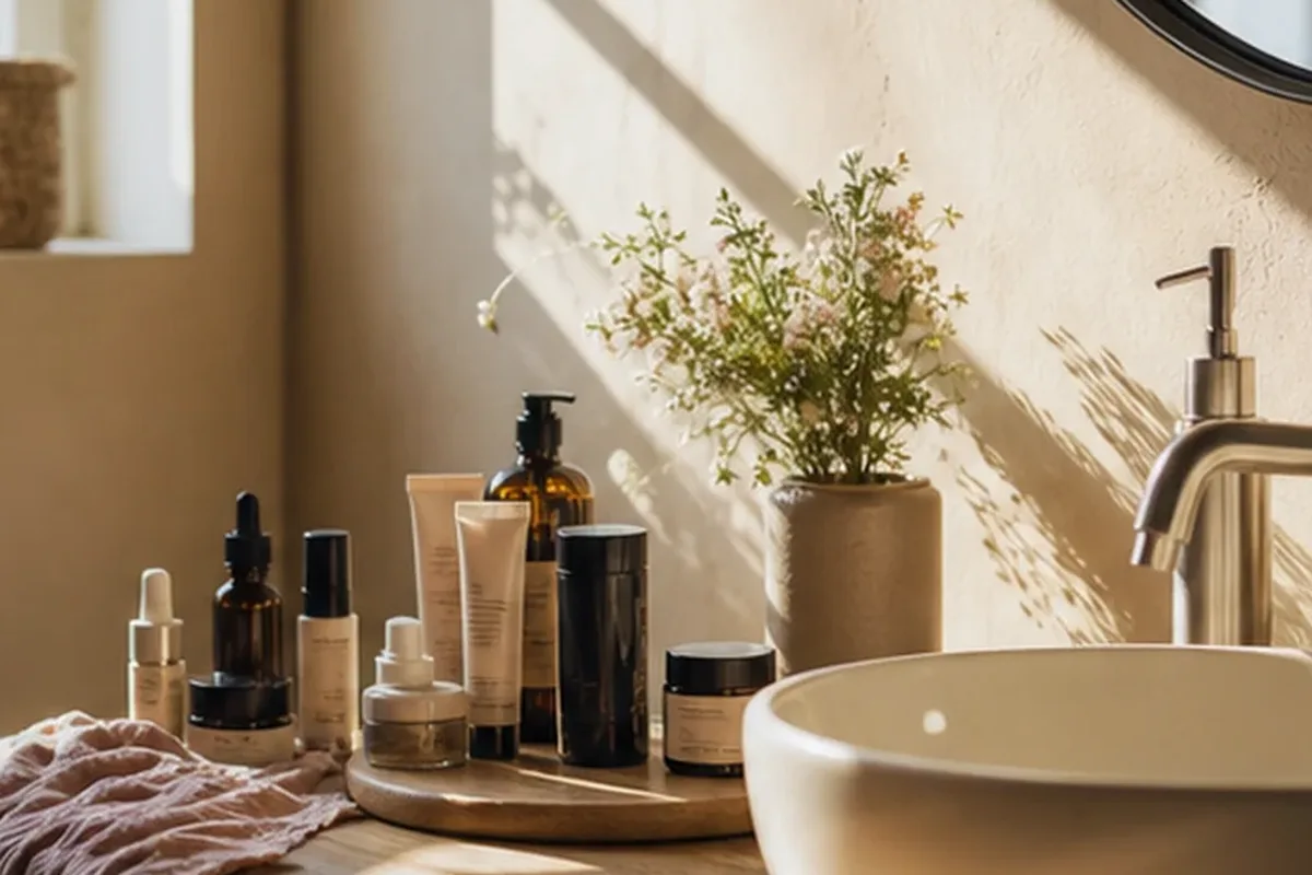 Hochwertige Beauty-Inszenierung zu Auswahlkriterien für Körperlotion für raue Haut