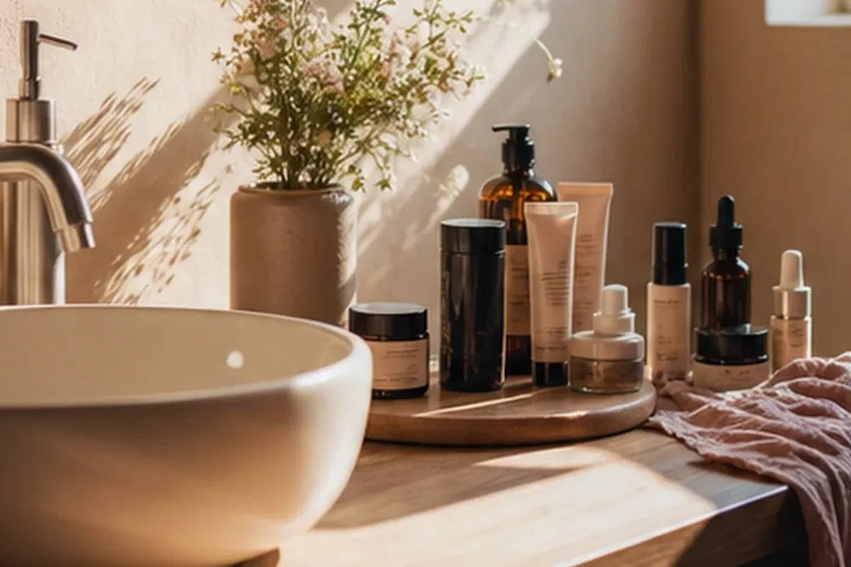 Hochwertige Beauty-Inszenierung zu Auswahlkriterien für Haarmaske bei fettigem Ansatz