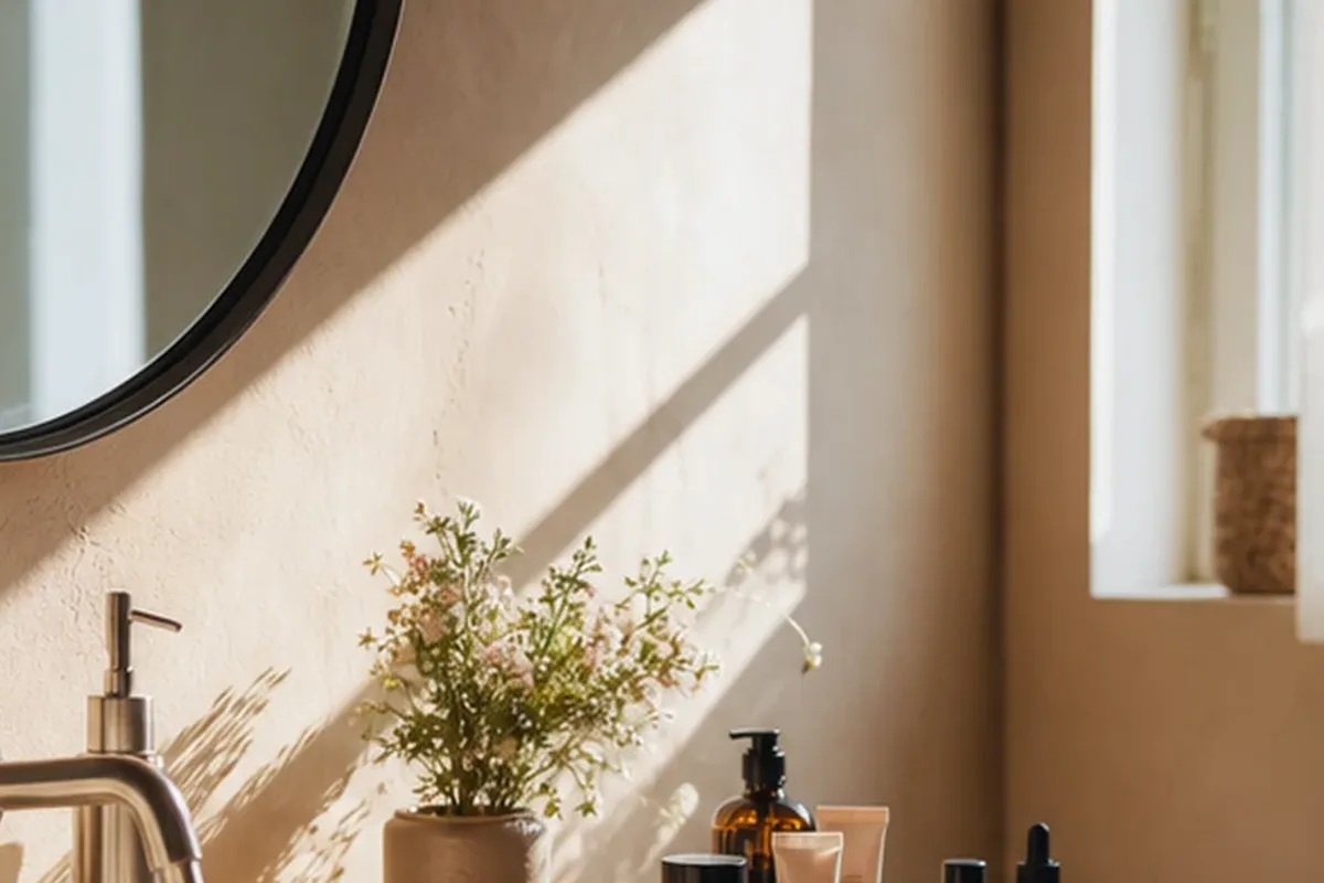 Hochwertige Beauty-Inszenierung zu Auswahlkriterien für Trockenshampoo bei fettigem Ansatz