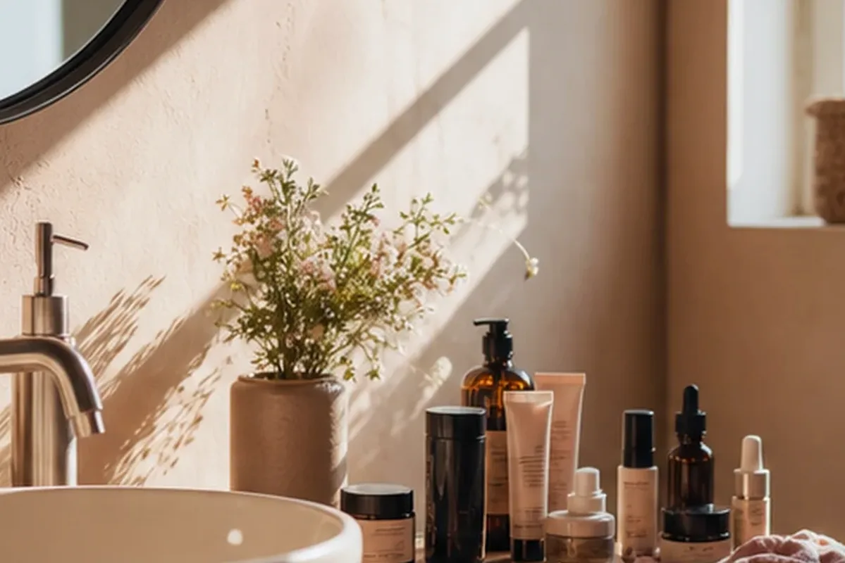 Hochwertige Beauty-Inszenierung zu Auswahlkriterien für Porenreiniger bei wenig Zeit