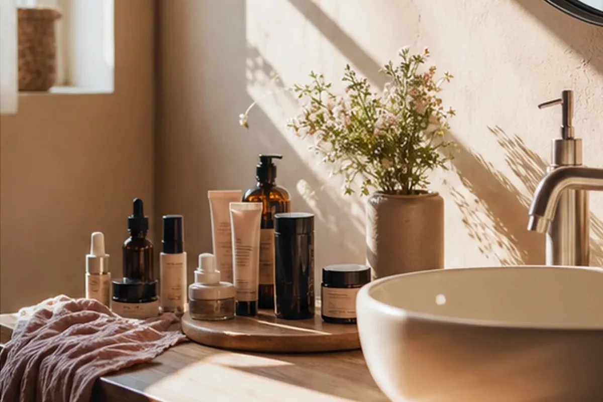 Hochwertige Beauty-Inszenierung zu Auswahlkriterien für Haartrockner bei fettigem Ansatz