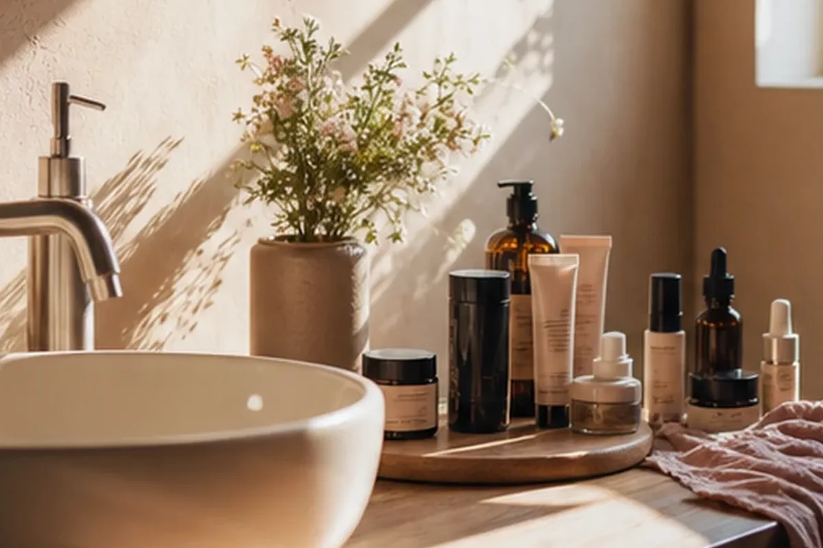 Hochwertige Beauty-Inszenierung zu Auswahlkriterien für Warmluftbürste für lockiges Haar