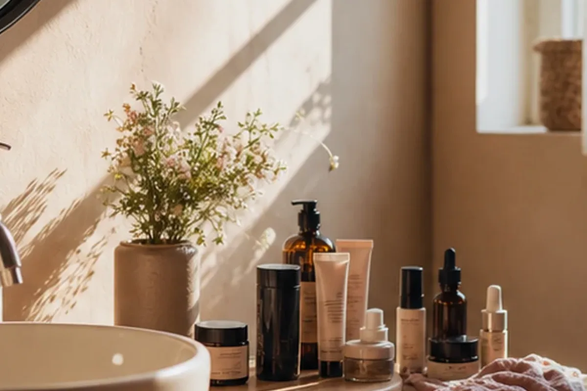 Hochwertige Beauty-Inszenierung zu Auswahlkriterien für After-Sun-Pflege für raue Haut