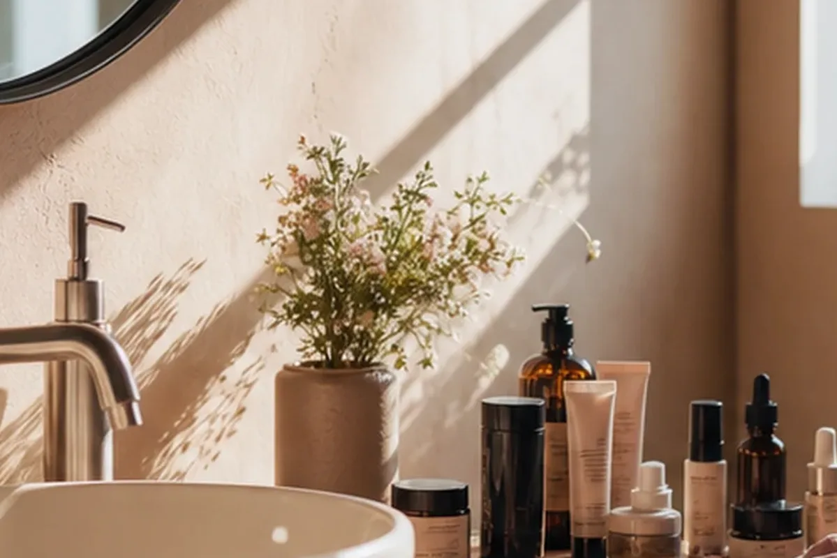 Hochwertige Beauty-Inszenierung zu Auswahlkriterien für Trockenshampoo bei Frizz