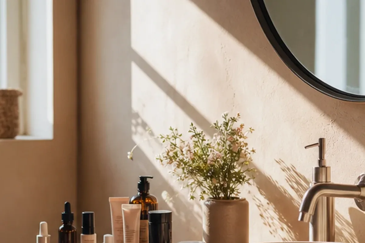 Hochwertige Beauty-Inszenierung zu Auswahlkriterien für Duschöl bei starkem Schwitzen