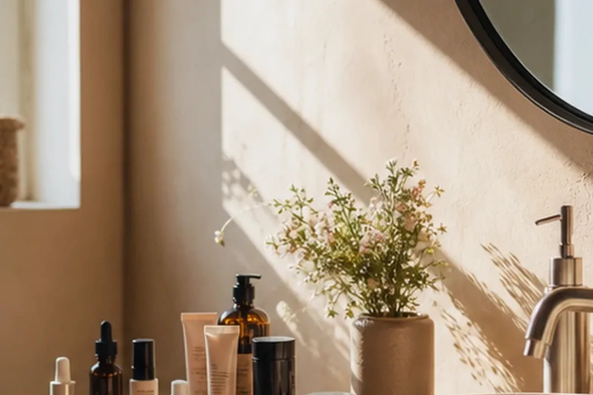 Hochwertige Beauty-Inszenierung zu Auswahlkriterien für Haartrockner bei Frizz