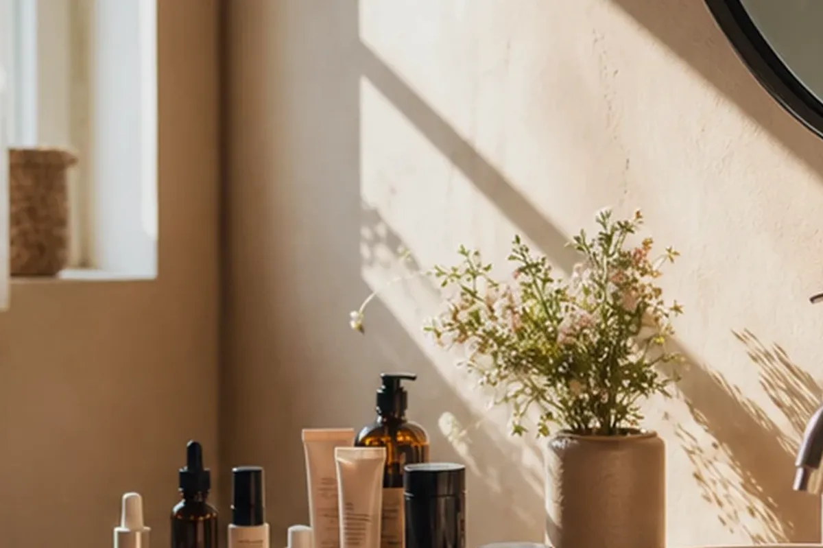 Hochwertige Beauty-Inszenierung zu Auswahlkriterien für Retinol-Serum für fettige Haut