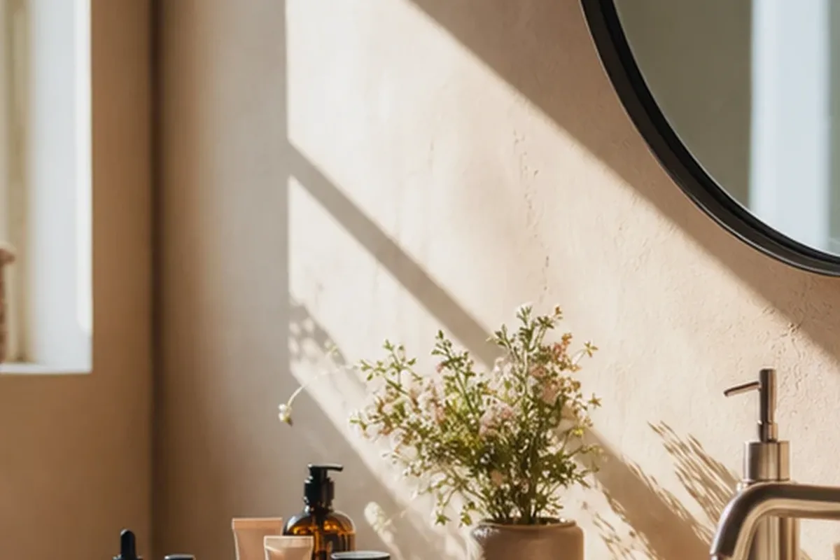 Redaktionelle Detailaufnahme zur Orientierung bei Bronzer für ölige Haut