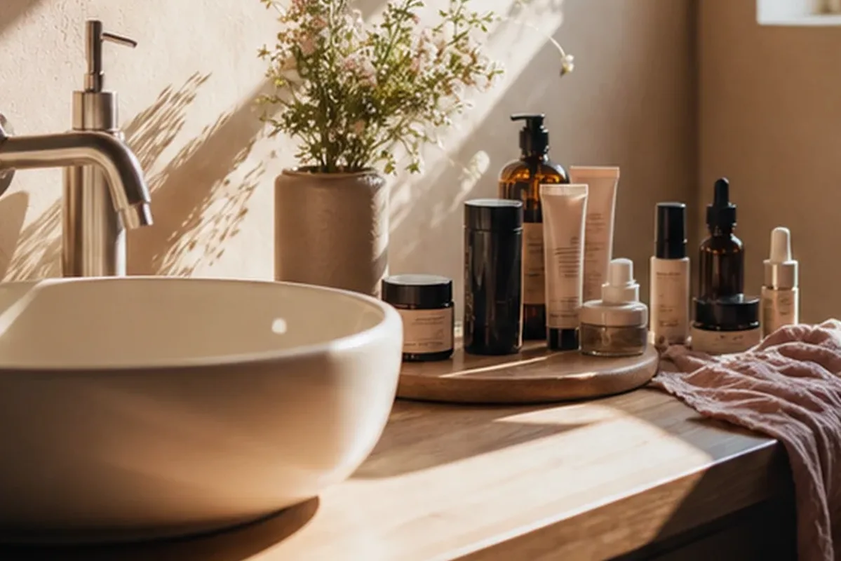 Hochwertige Beauty-Inszenierung zu Auswahlkriterien für Anti-Frizz-Pflege für trockenes Haar