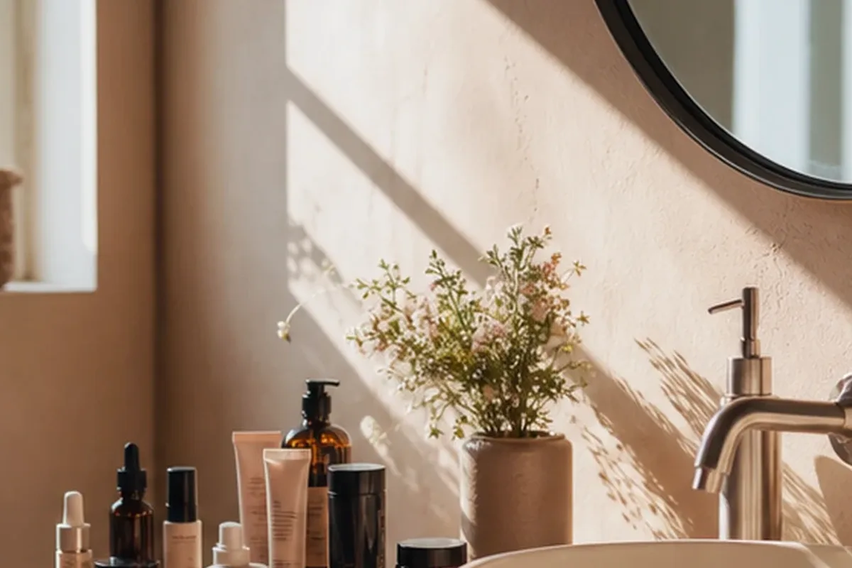 Hochwertige Beauty-Inszenierung zu Auswahlkriterien für Puder bei großen Poren