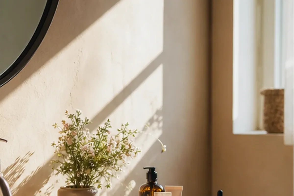 Hochwertige Beauty-Inszenierung zu Auswahlkriterien für Hyaluron-Serum bei Pigmentflecken