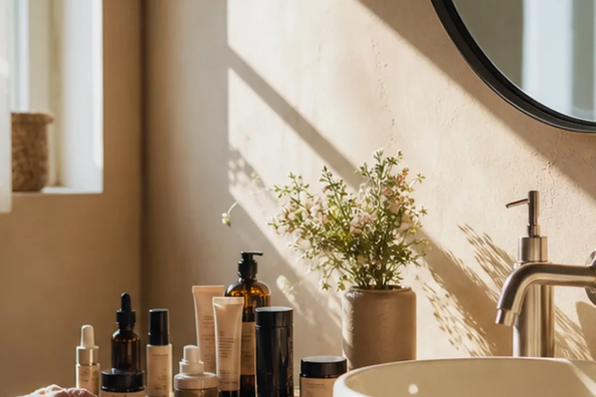 Redaktionelle Detailaufnahme zur Orientierung bei Setting Spray für trockene Haut