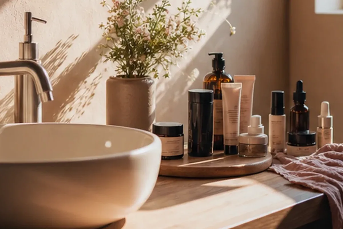Hochwertige Beauty-Inszenierung zu Auswahlkriterien für Puder für ölige Haut