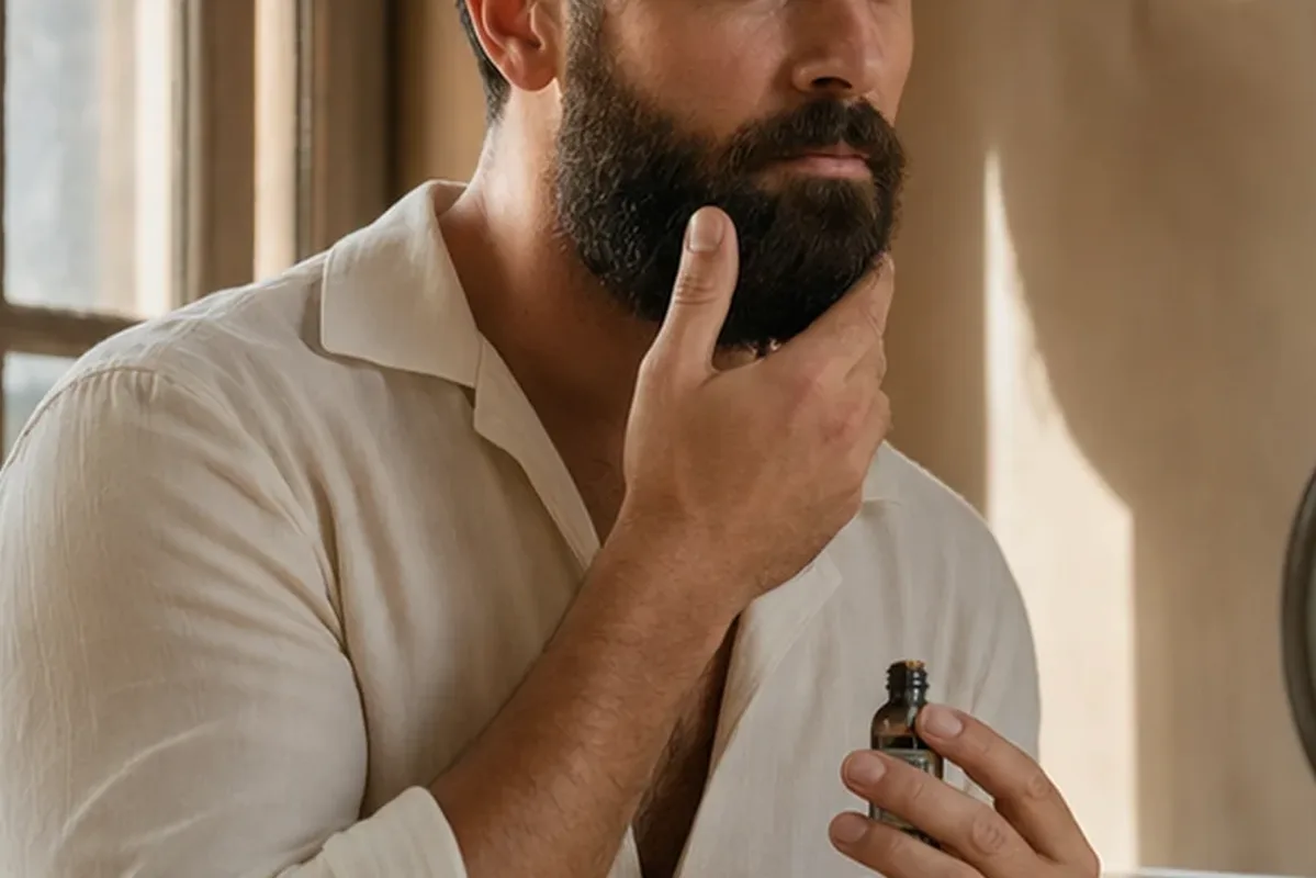Authentische Beauty-Routine passend zum Thema After Shave für trockene Haut