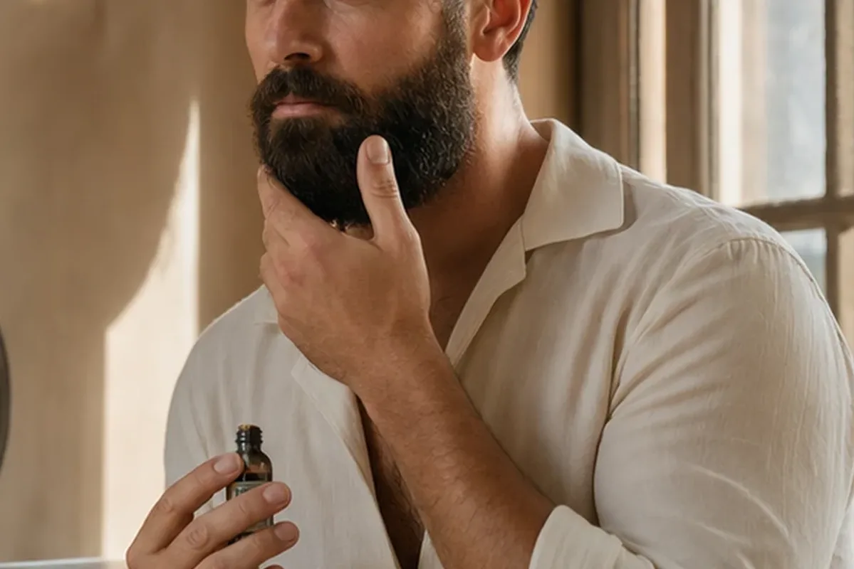 Emotionaler und authentischer Anwendungsmoment rund um Männer-Deodorant für fettige Haut