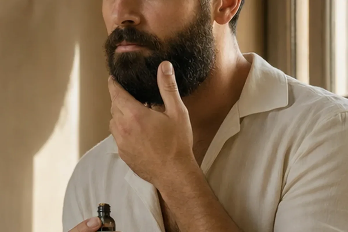 Emotionaler und authentischer Anwendungsmoment rund um After Shave für fettige Haut