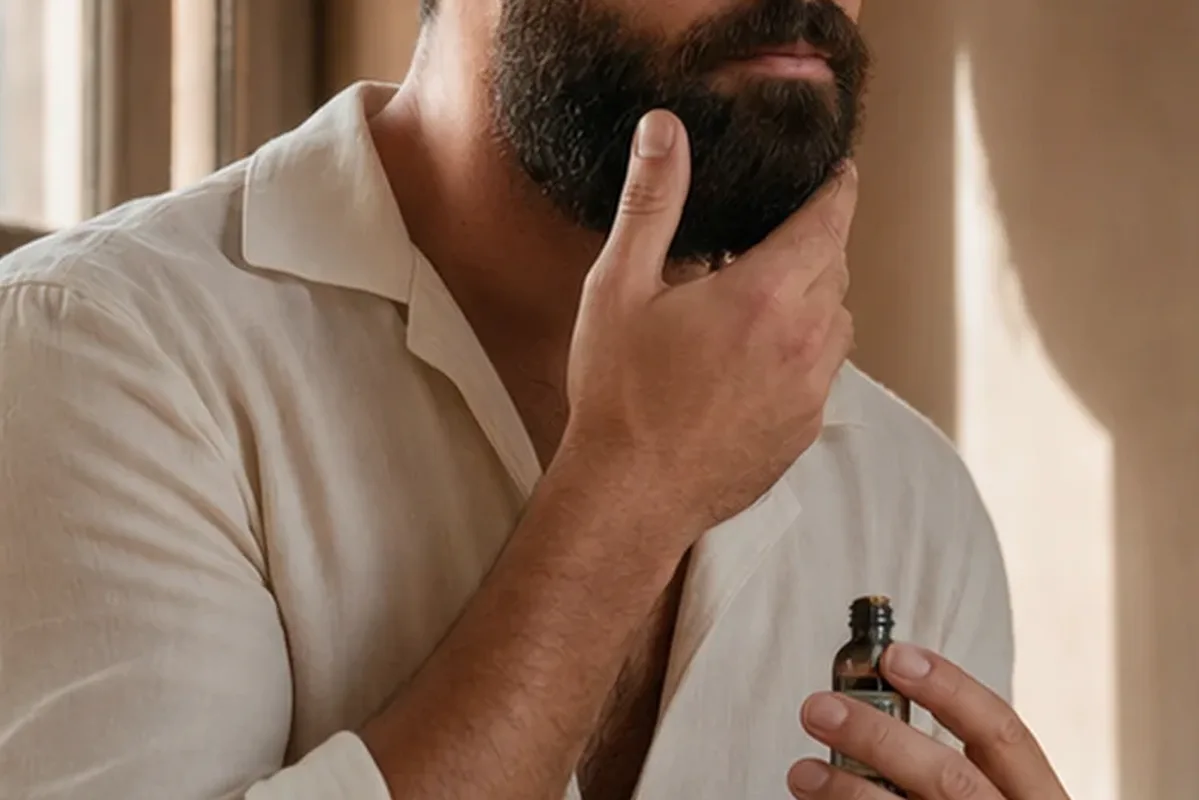 Authentische Beauty-Routine passend zum Thema Männer-Shampoo für trockene Haut