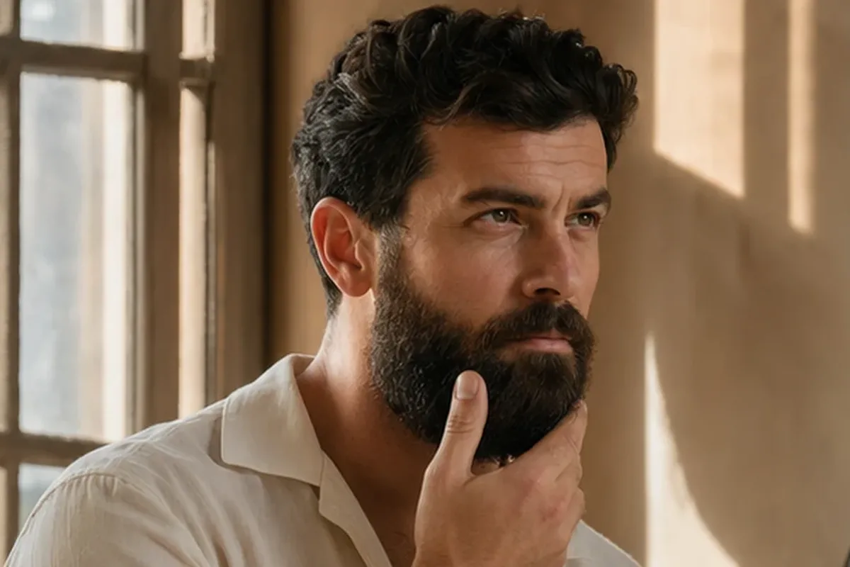 Redaktionelle Detailaufnahme zur Orientierung bei After Shave für trockene Haut