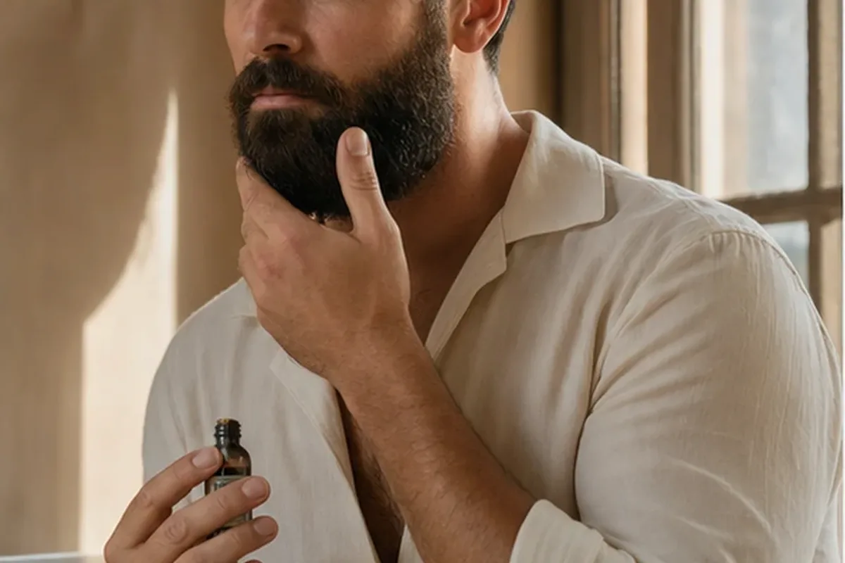 Emotionaler und authentischer Anwendungsmoment rund um After Shave bei Rasurbrand