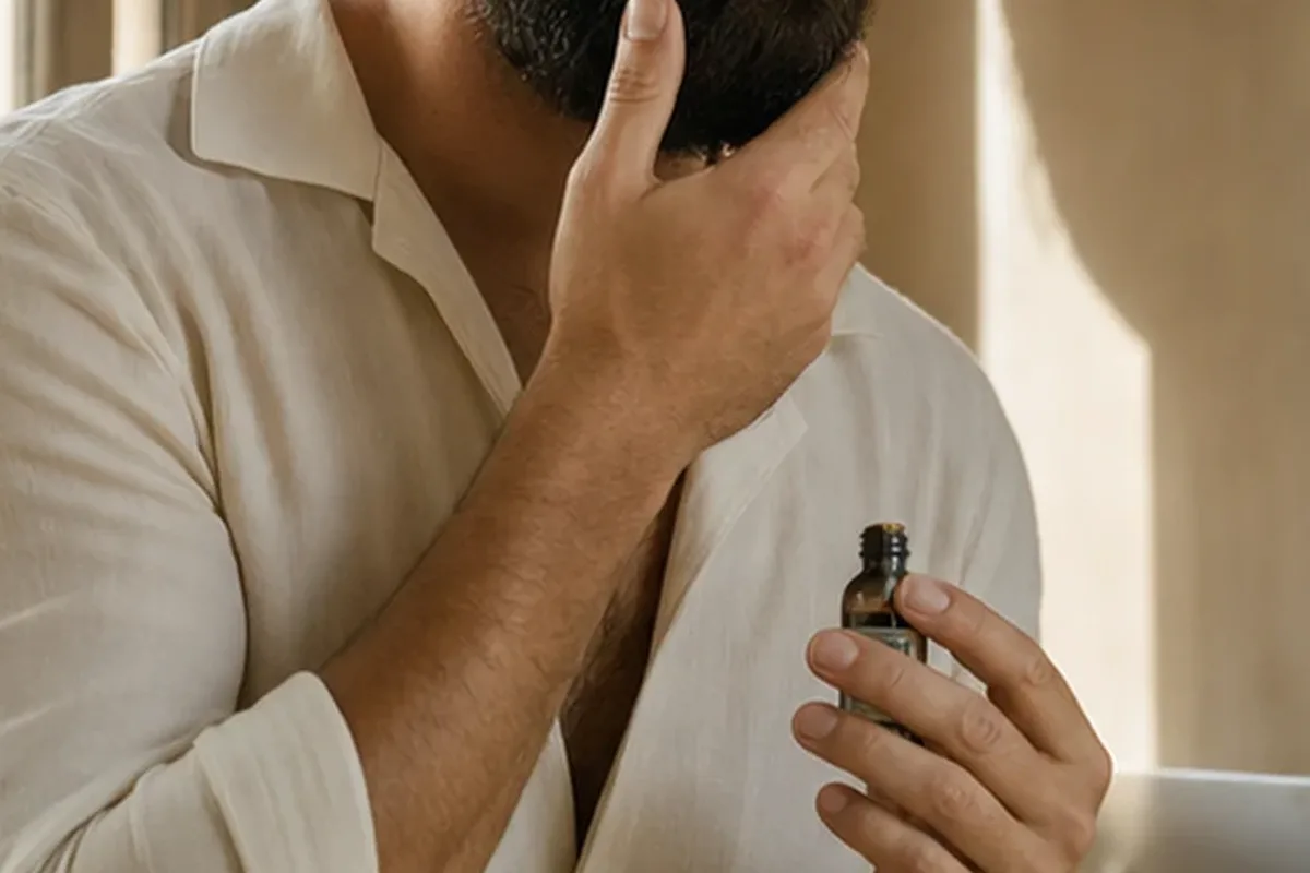 Authentische Beauty-Routine passend zum Thema Barttrimmer für fettige Haut