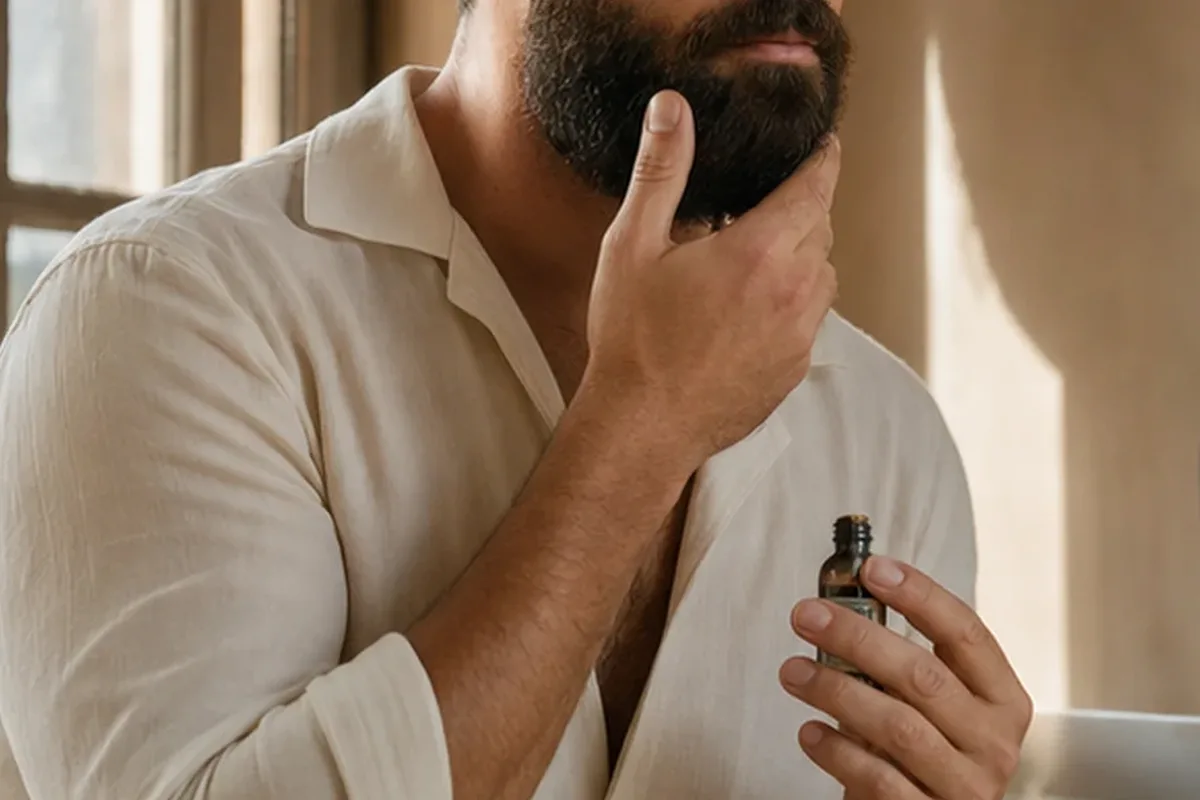 Redaktioneller Beauty-Moment zur Ausgangslage bei After Shave für trockene Haut