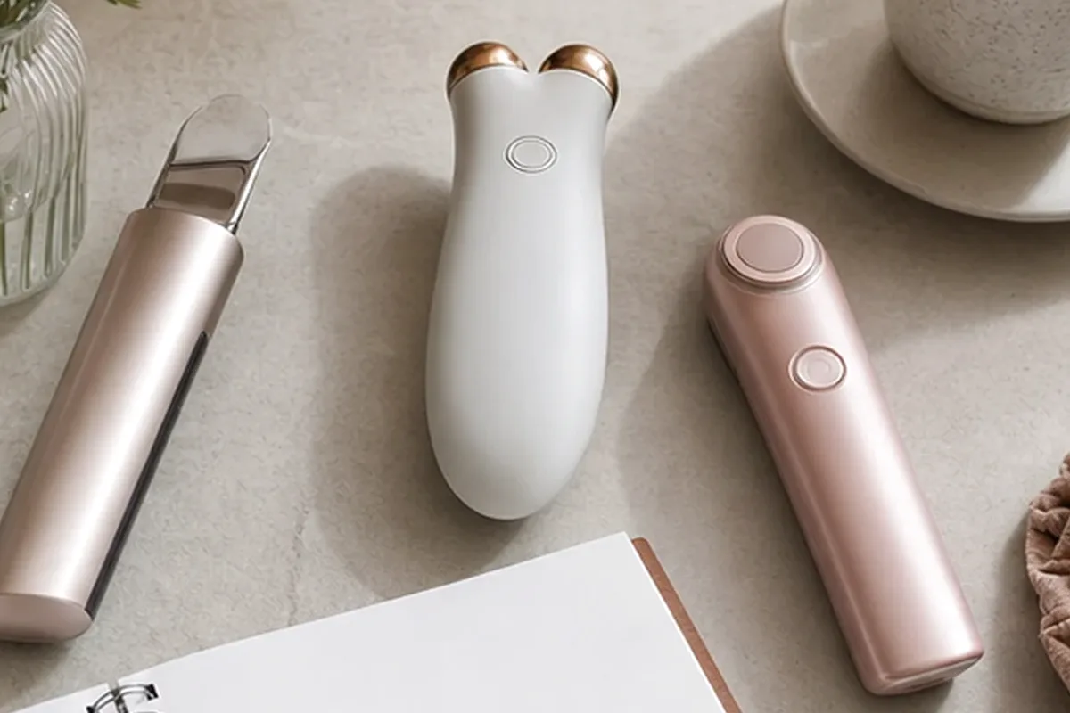 Hochwertige Beauty-Inszenierung zu Auswahlkriterien für Lockenstab bei kleinem Budget