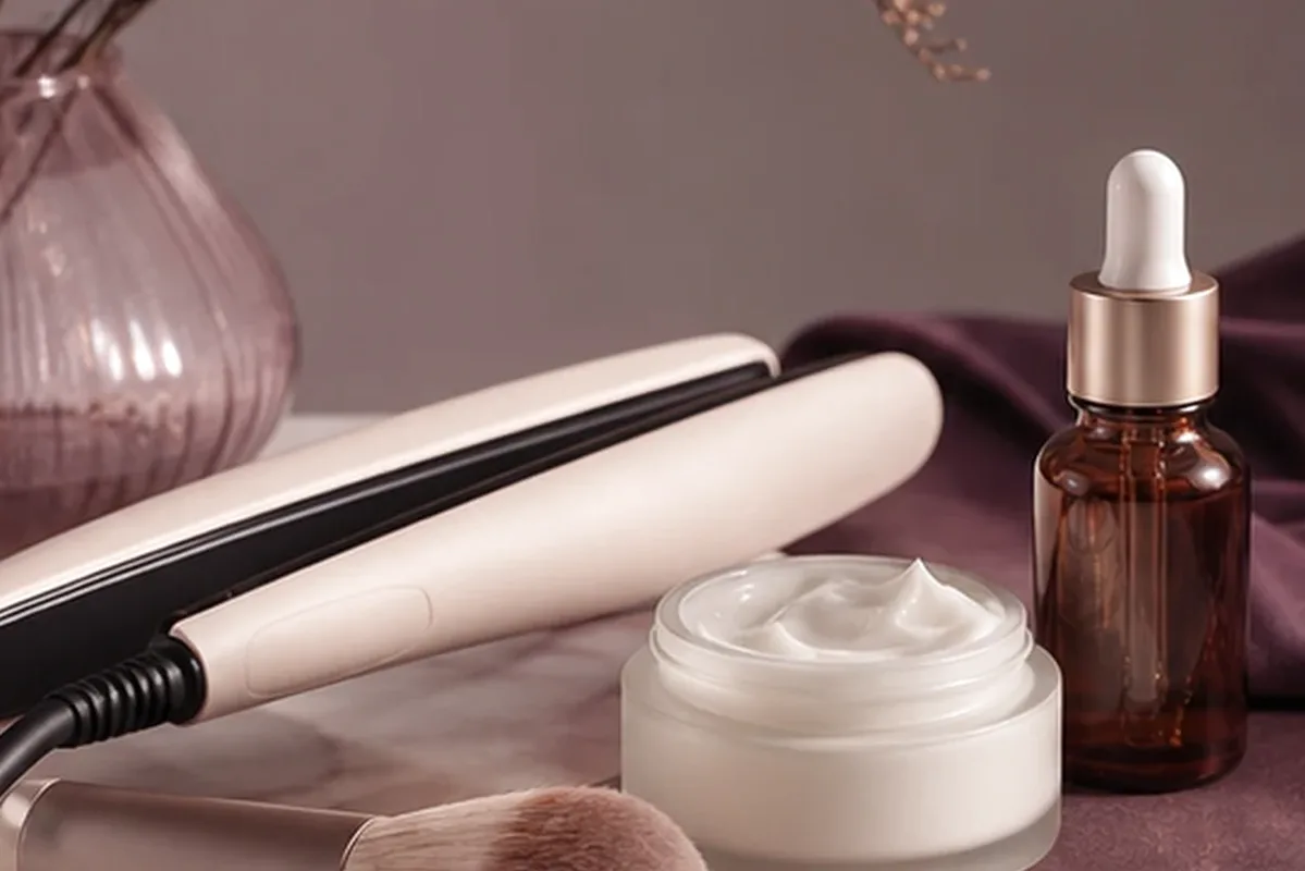 Hochwertige Beauty-Inszenierung zu Auswahlkriterien für Lockencreme für empfindliche Kopfhaut