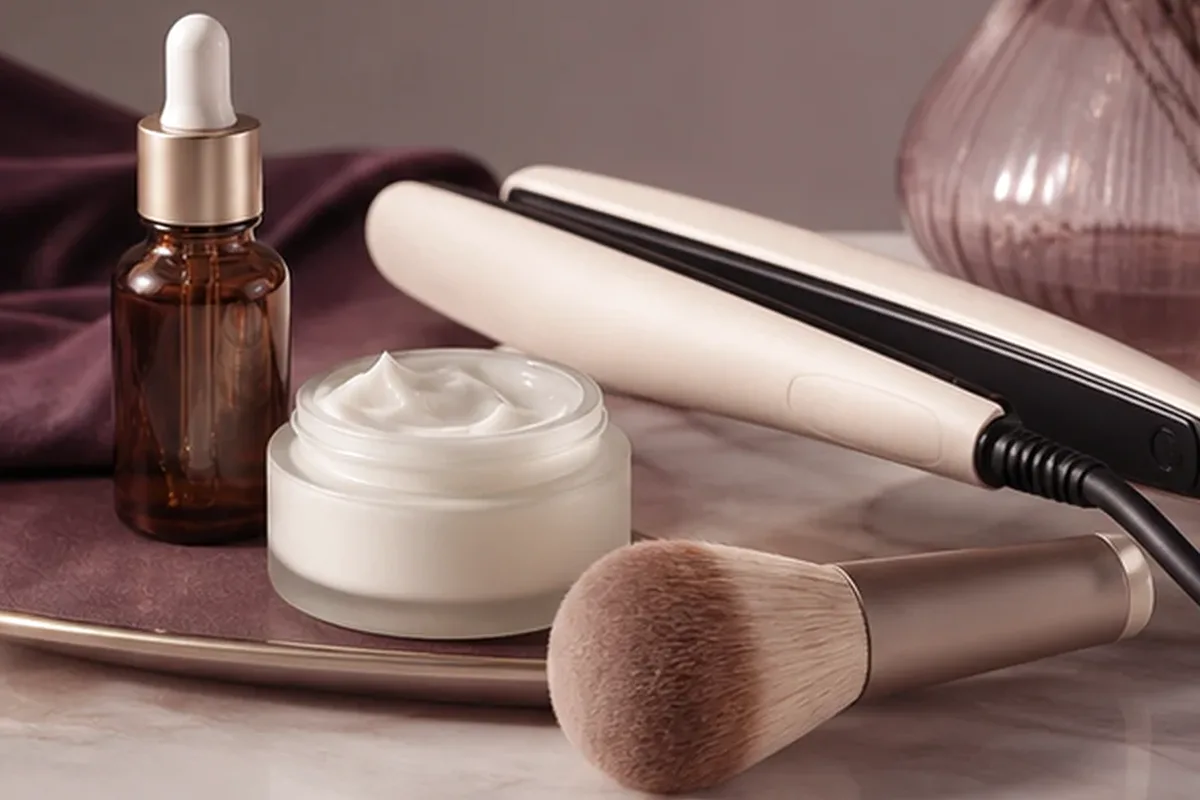 Hochwertige Beauty-Inszenierung zu Auswahlkriterien für Volumenspray bei fettigem Ansatz
