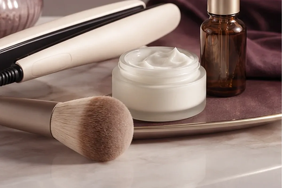Hochwertige Beauty-Inszenierung zu Auswahlkriterien für Haarbürste bei Frizz