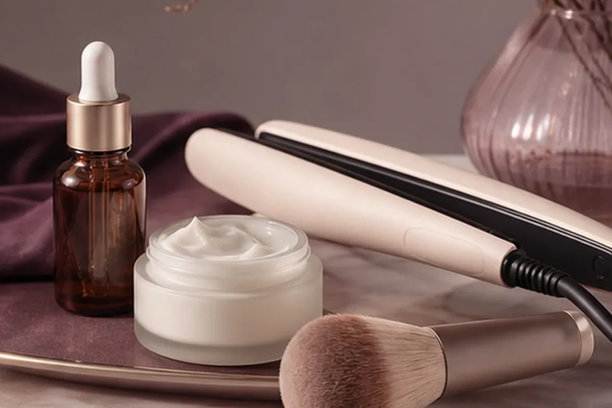 Hochwertige Beauty-Inszenierung zu Auswahlkriterien für Glätteisen für Anfänger