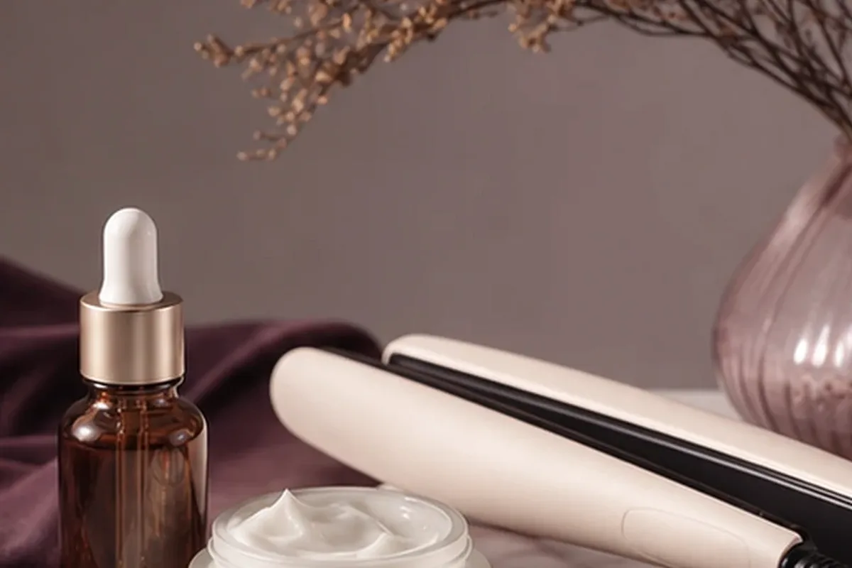 Hochwertige Beauty-Inszenierung zu Auswahlkriterien für Gesichtssauna bei wenig Zeit