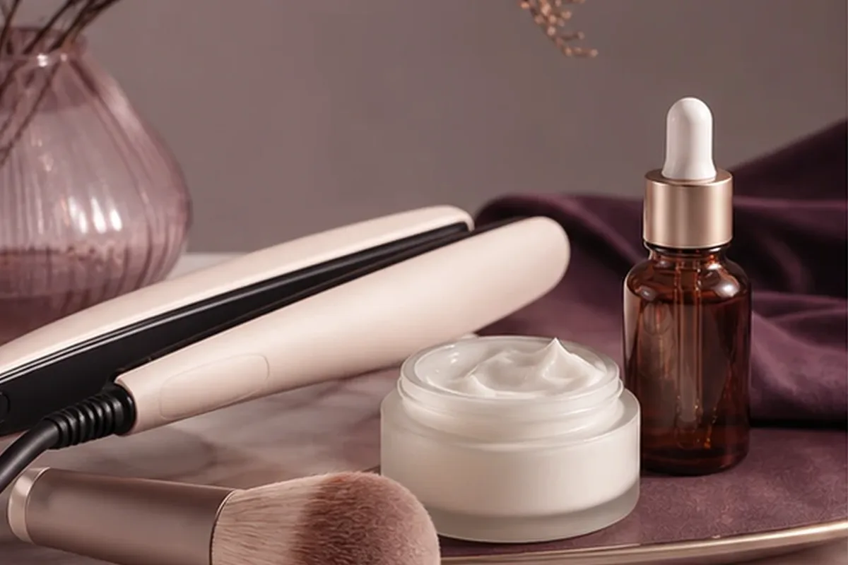 Hochwertige Beauty-Inszenierung zu Auswahlkriterien für Kosmetikspiegel mit Premium-Anspruch