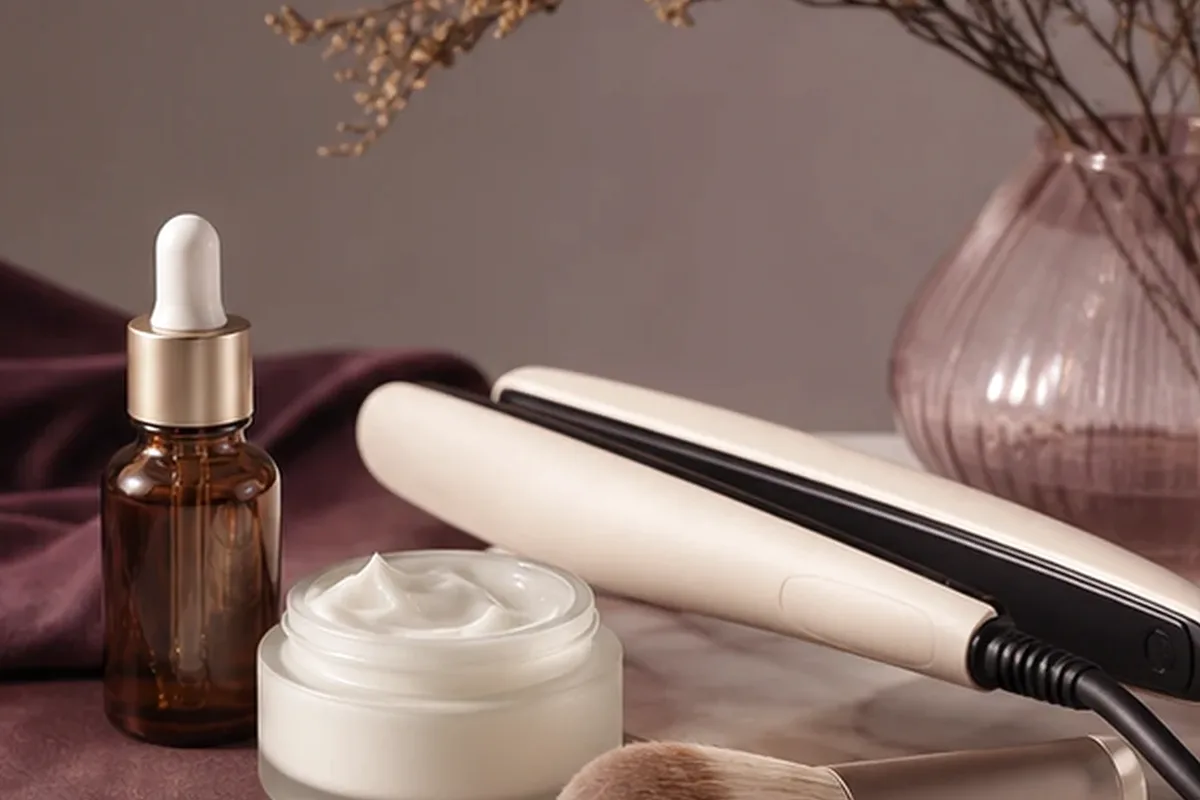Hochwertige Beauty-Inszenierung zu Auswahlkriterien für Make-up-Pinsel für trockene Haut