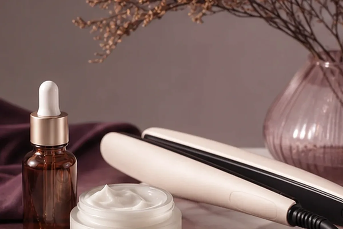 Hochwertige Beauty-Inszenierung zu Auswahlkriterien für Lockengel bei Haarbruch