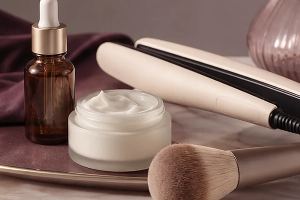 Hochwertige Beauty-Inszenierung zu Auswahlkriterien für Leave-in-Pflege bei Haarbruch