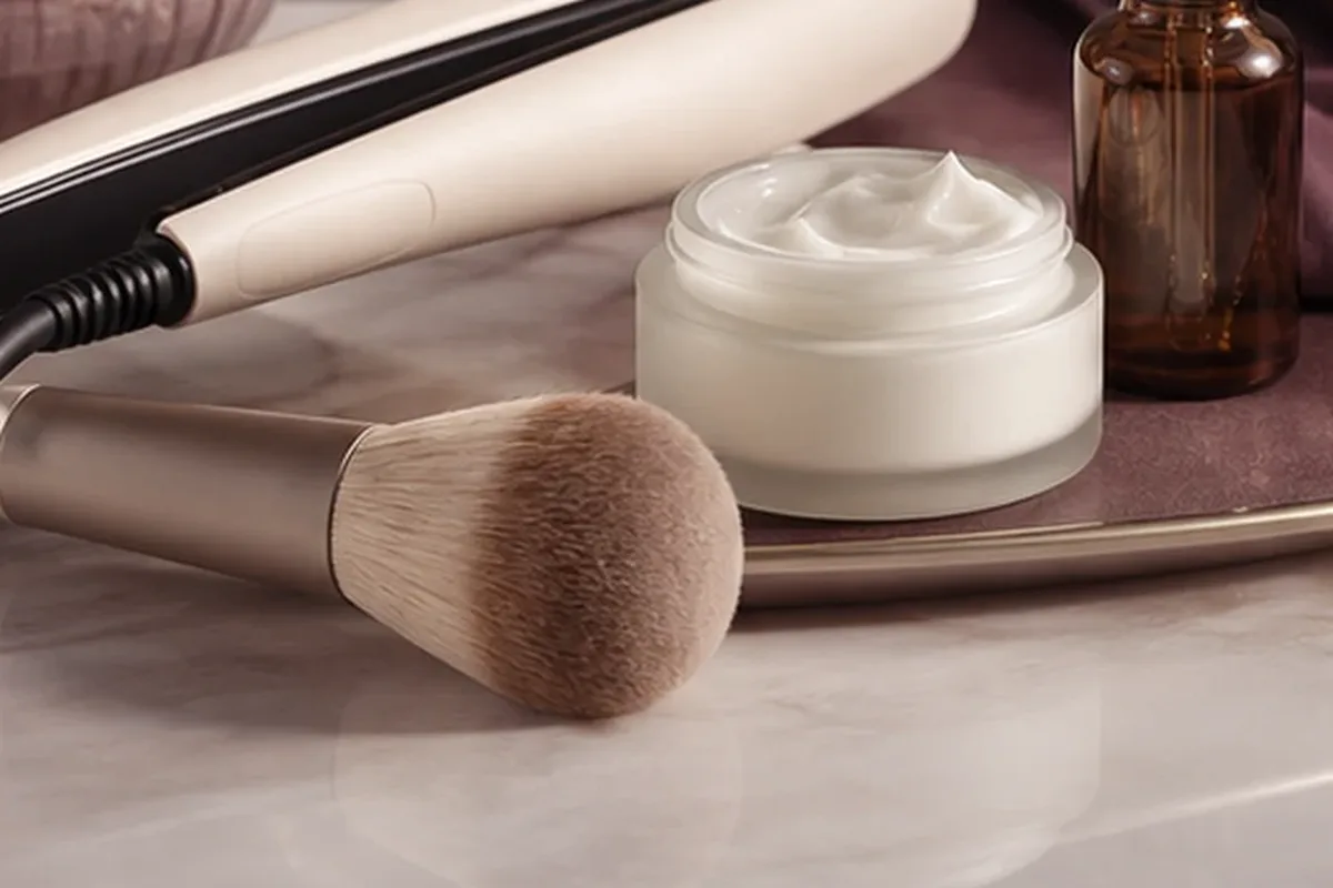 Hochwertige Beauty-Inszenierung zu Auswahlkriterien für LED-Gesichtsmaske bei wenig Zeit