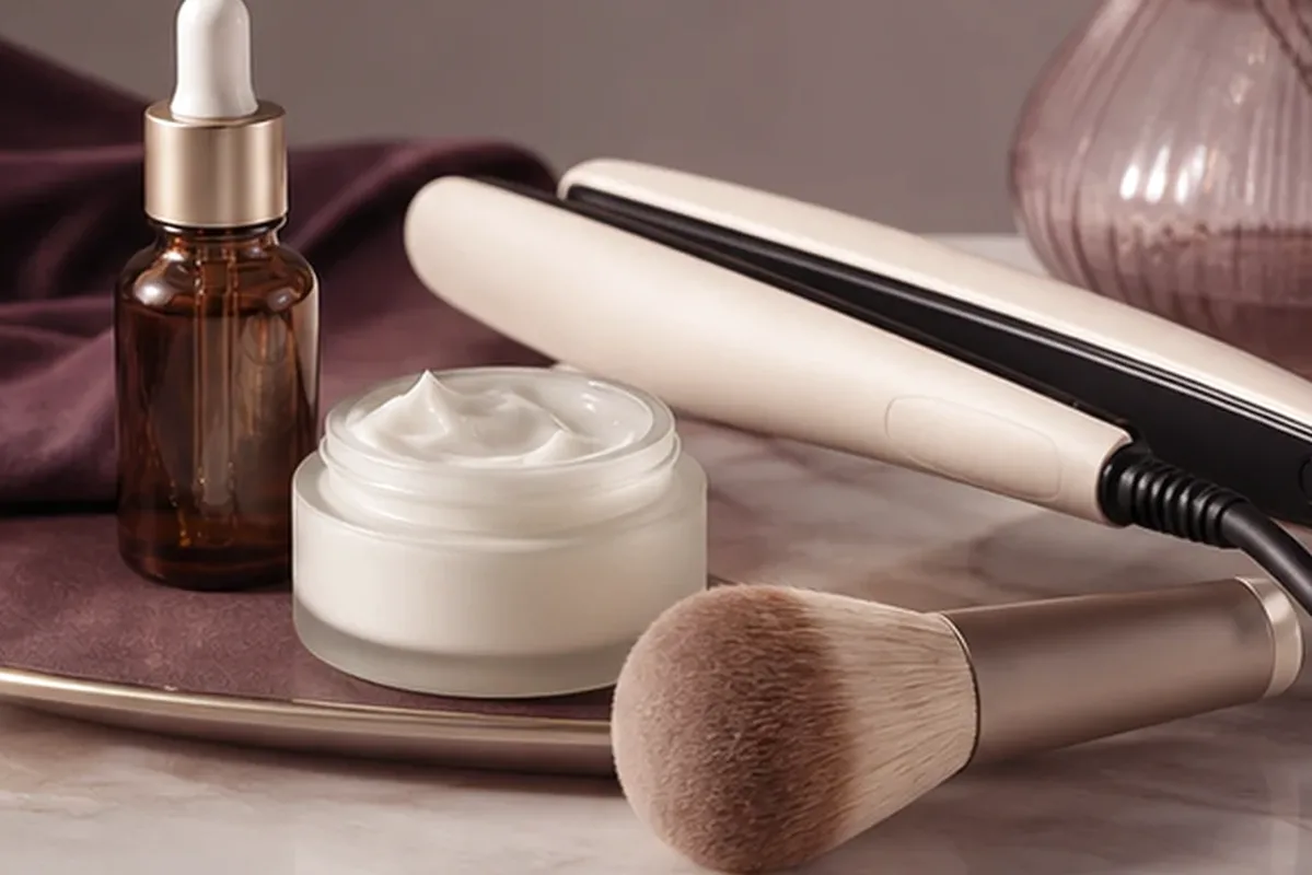 Hochwertige Beauty-Inszenierung zu Auswahlkriterien für Haaröl für lockiges Haar