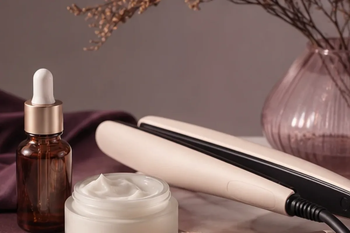 Redaktionelle Detailaufnahme zur Orientierung bei Hitzeschutz bei Frizz