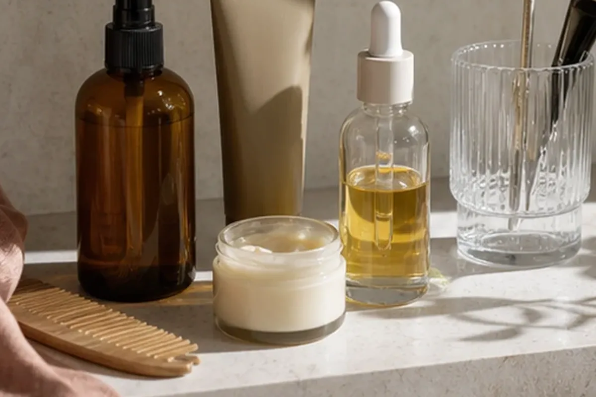 Hochwertige Beauty-Inszenierung zu Auswahlkriterien für Make-up-Pinsel bei großen Poren