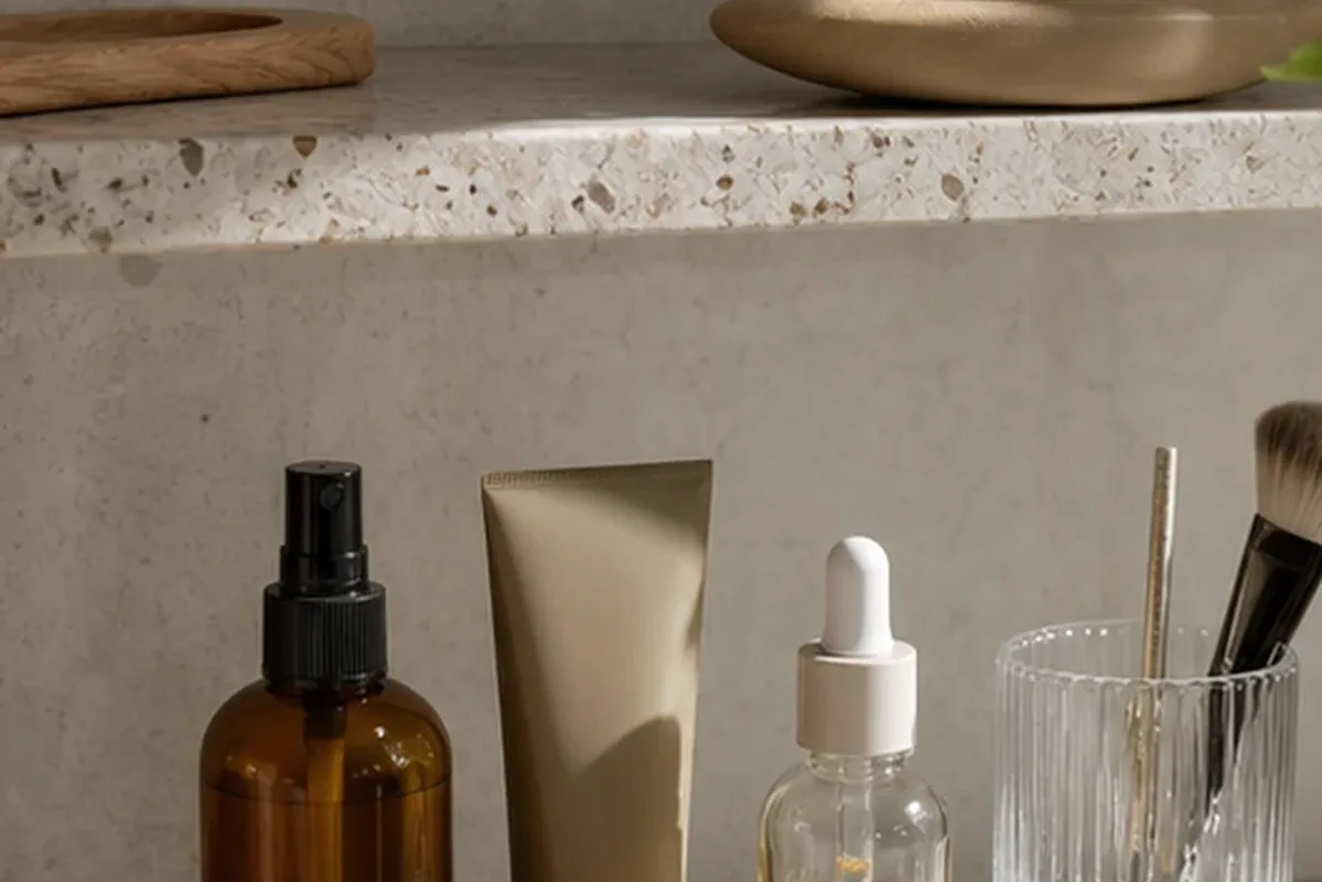 Hochwertige Beauty-Inszenierung zu Auswahlkriterien für Glätteisen bei wenig Zeit