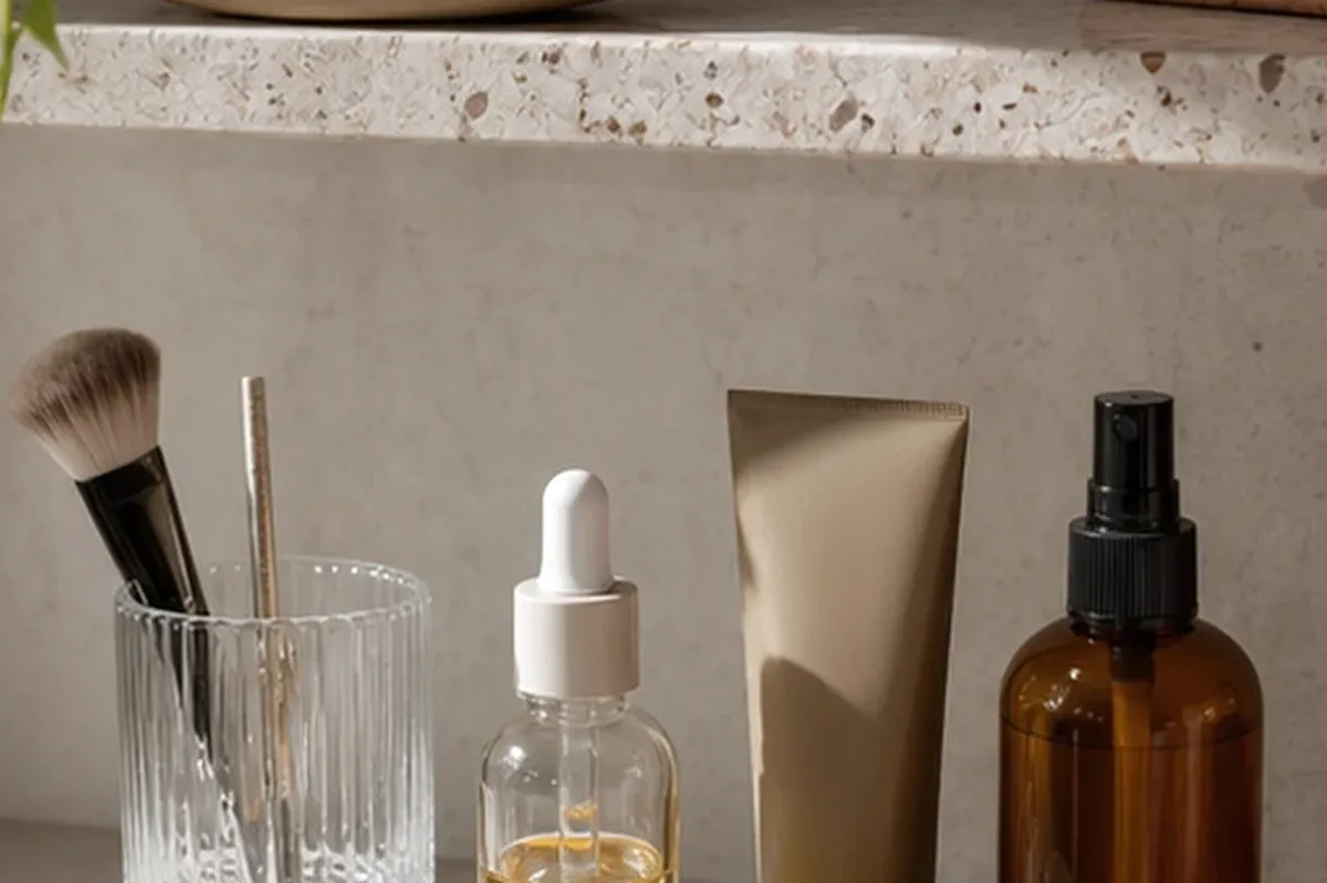 Redaktionelle Detailaufnahme zur Orientierung bei Niacinamid-Serum für Mischhaut