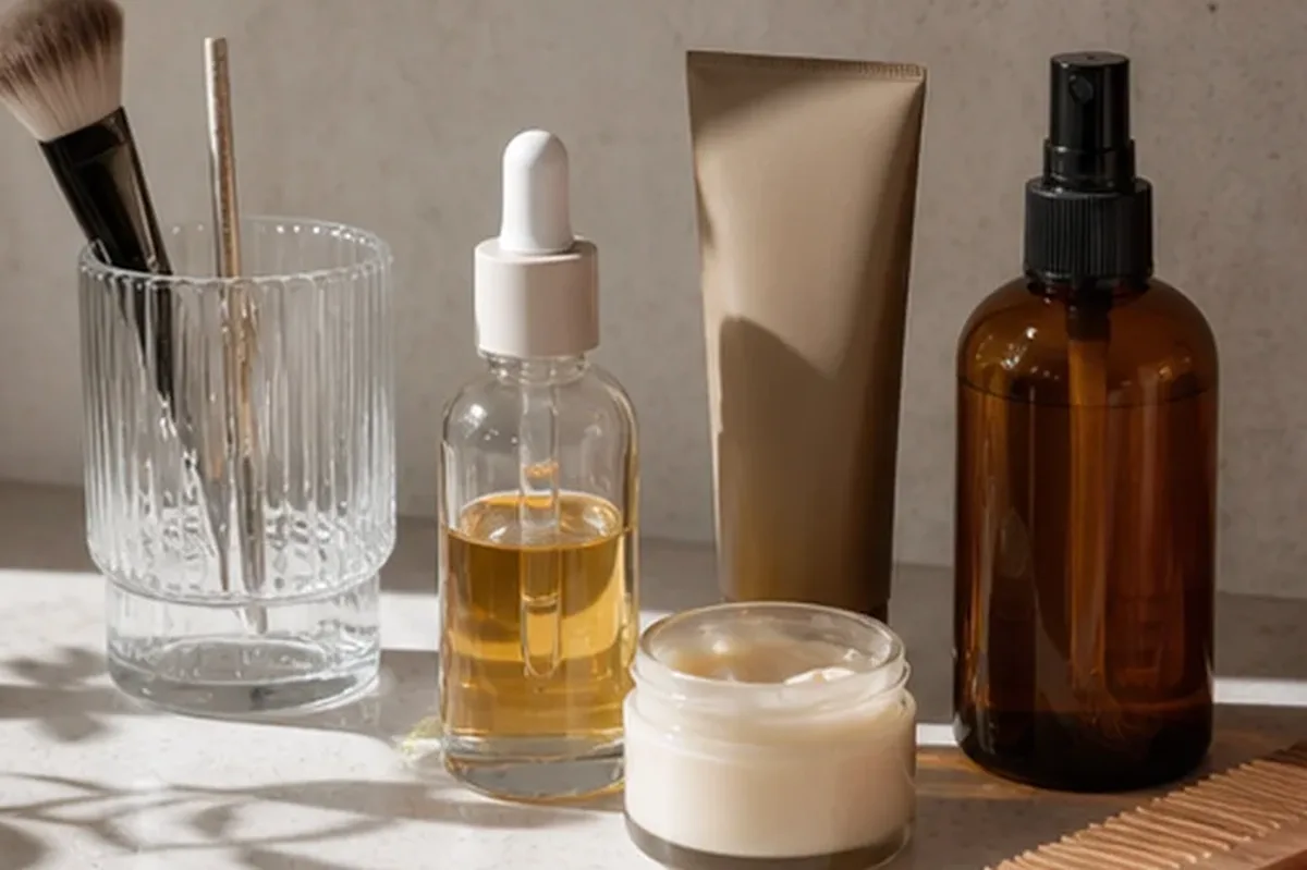 Hochwertige Beauty-Inszenierung zu Auswahlkriterien für Foundation für langen Halt