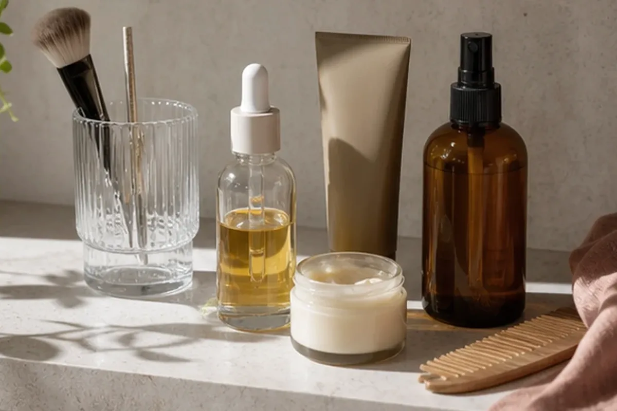 Hochwertige Beauty-Inszenierung zu Auswahlkriterien für Silbershampoo für strapaziertes Haar