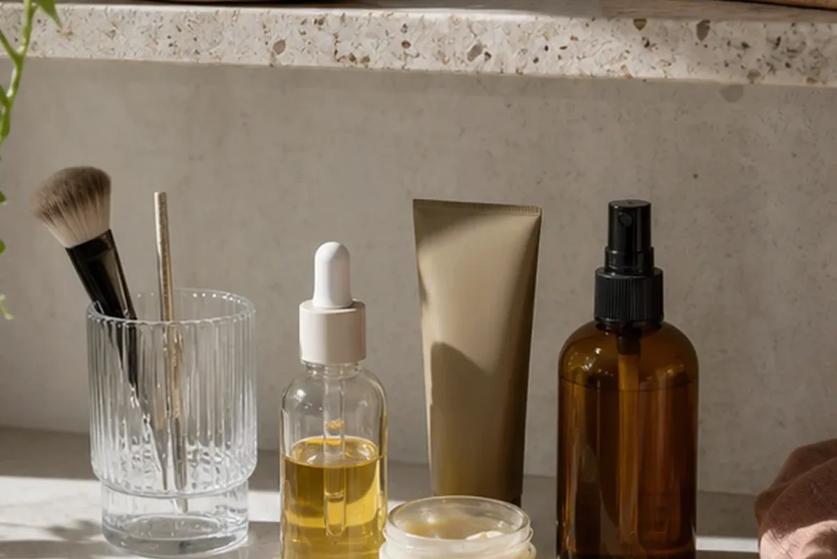 Hochwertige Beauty-Inszenierung zu Auswahlkriterien für Trockenshampoo für lockiges Haar