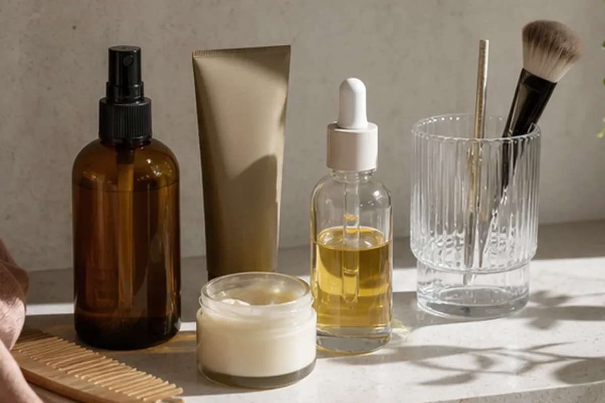 Redaktionelle Detailaufnahme zur Orientierung bei Niacinamid-Serum für Mischhaut