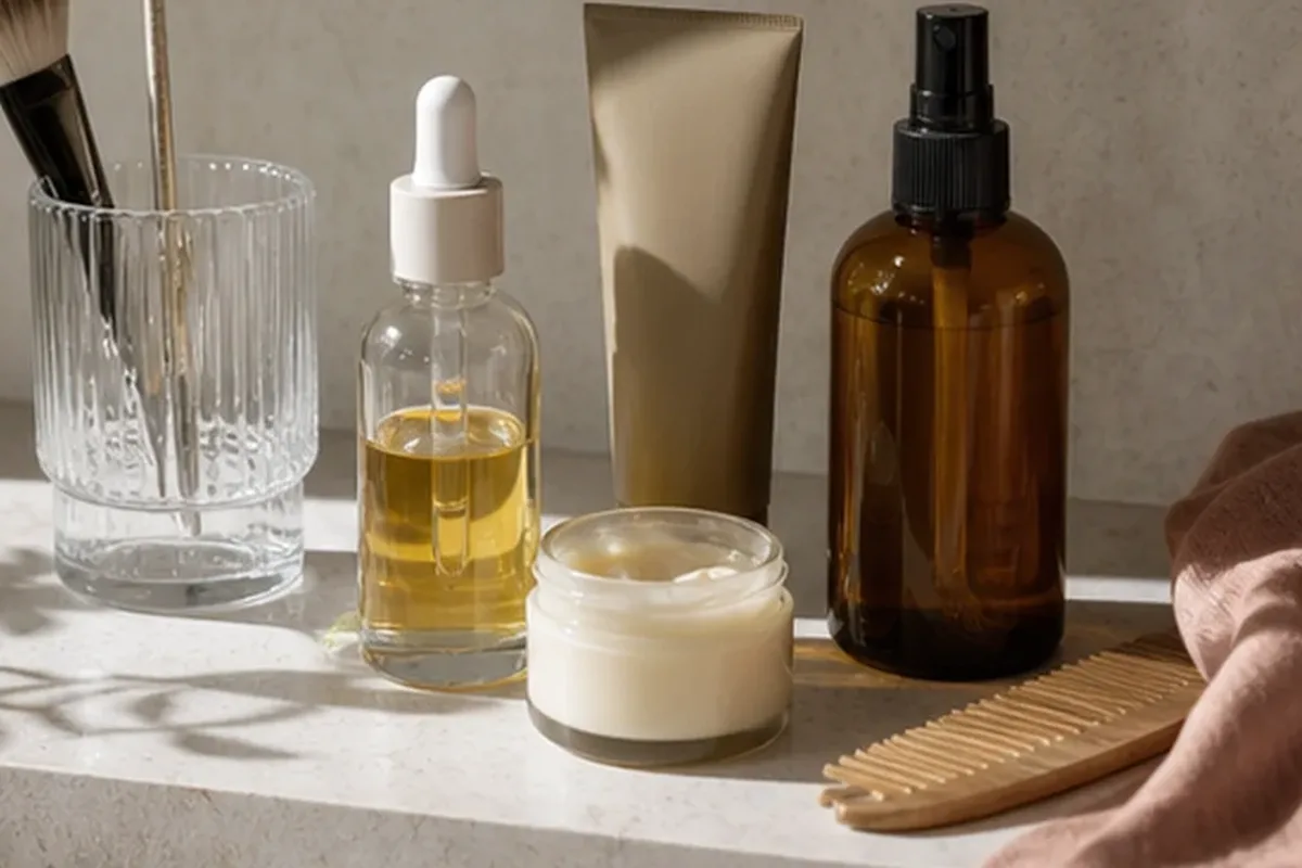 Redaktionelle Detailaufnahme zur Orientierung bei Lidschatten für empfindliche Haut