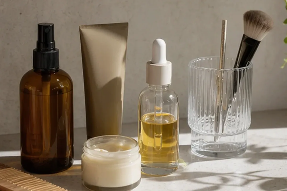 Hochwertige Beauty-Inszenierung zu Auswahlkriterien für Gesichtswasser für fettige Haut