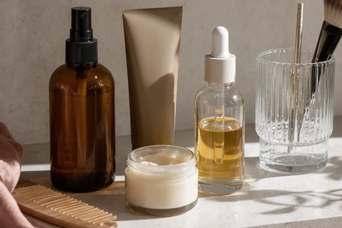 Hochwertige Beauty-Inszenierung zu Auswahlkriterien für Holziger Duft für einen eleganten Stil