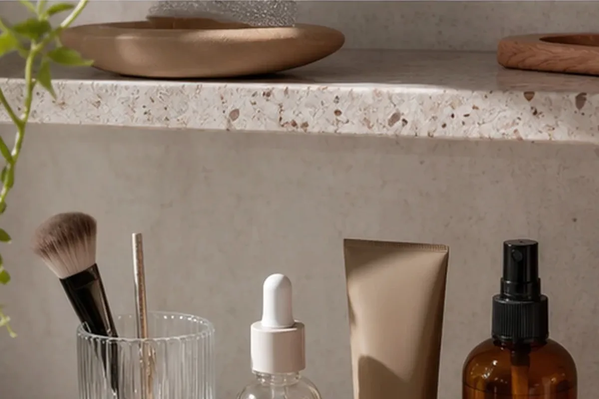 Hochwertige Beauty-Inszenierung zu Auswahlkriterien für Gesichtsreinigung bei ersten Fältchen
